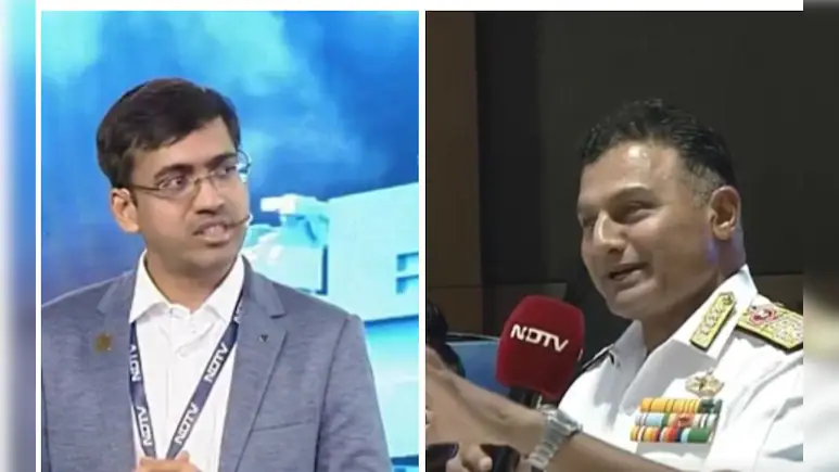 Speaking to Skyroot chief Pawan Kumar Chandana at the NDTV defence Summit, Vice Admiral