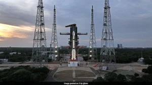 The mission carries EOS 5, a satellite designed to provide India with a continuous bird's eye