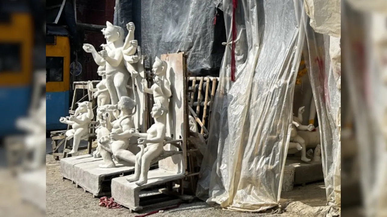 Nestled in the narrow lanes of North Kolkata, Kumortuli - an area named after potters