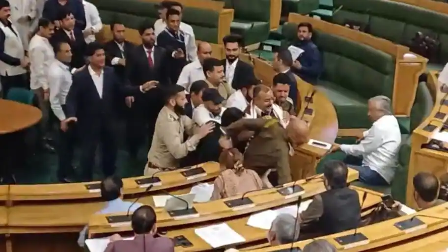 Omar Tables Full Statehood Resolution, BJP Storms Well & Tears Document Over Autonomy Reference