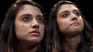 There was a noticeable pause from Smriti Mandhana when Raj Shamani asked her to name the most