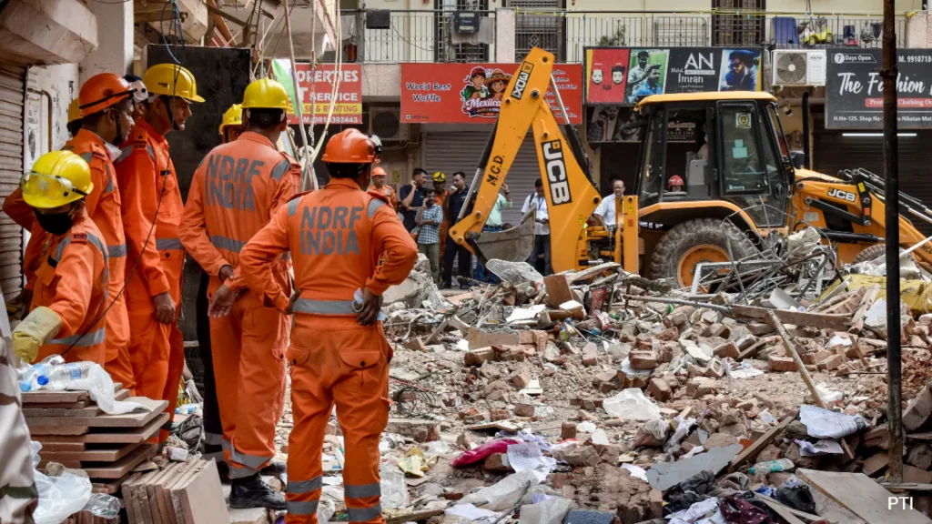 What Led To Delhi Building Collapse — Debris In Basement, Wall Removed