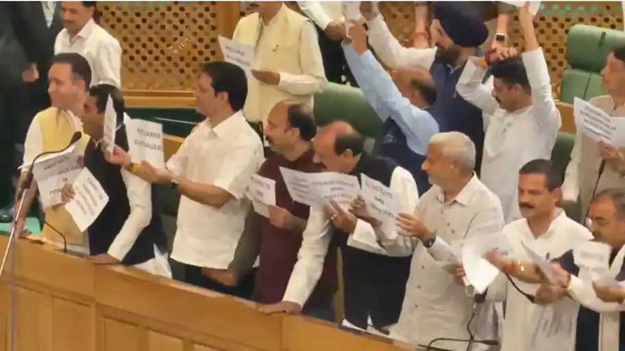 Ruckus in J&K Assembly on day 2 of Autumn Session over holiday demand on Sheikh Abdullah birth
