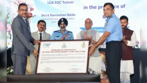 State-run defence major HAL on Friday handed over LCA Tejas Final Operational Clearance