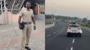 In Dramatic Chase, Tamil Nadu Cop Travels 40 kms On Smugglers' Car Roof