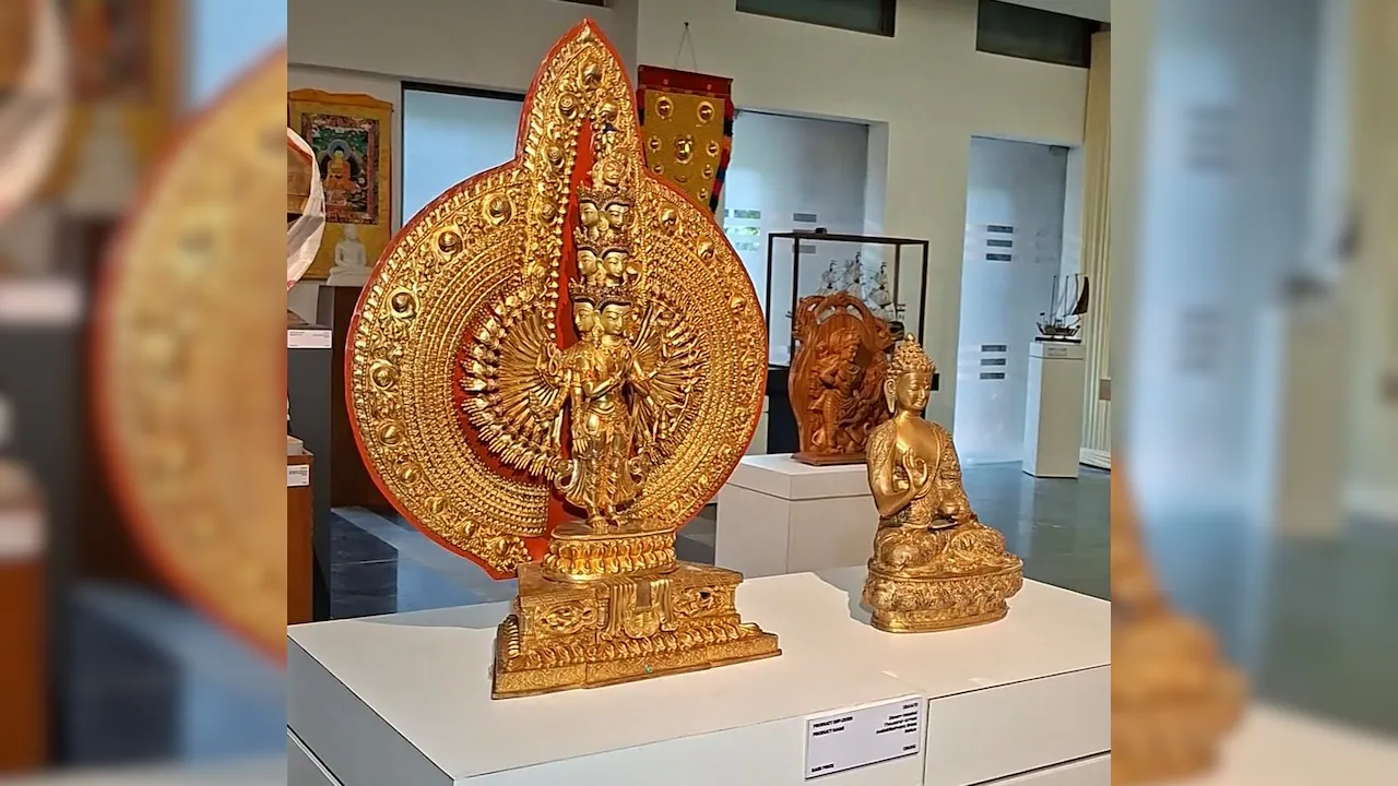 From temple replicas and traditional paintings to sporting memorabilia and models representing