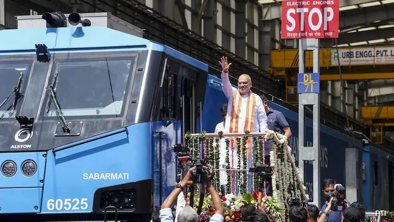 Earlier in the day, HM Shah inaugurated the Rs 700-crore WAG-12 locomotive maintenance shed