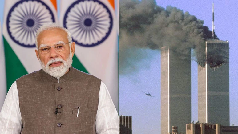 PM Modi on Sunday recalled the September 11, 2001 terrorist attacks in the US, saying Indians