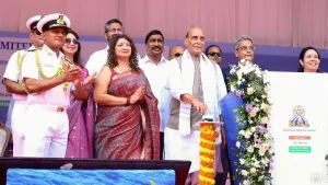 Defence Minister Rajnath Singh on Tuesday launched FSS-1, the first of five Fleet Support Ships