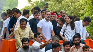 The INDIA bloc leaders were marching towards the apex court, demanding the resignation of Chief