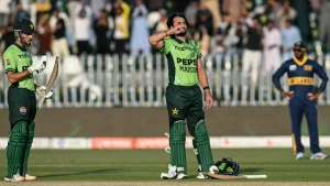 Salman Agha marked his return to international cricket with a century as Pakistan beat Sri