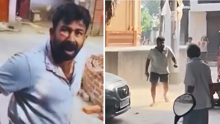 Shukla first fired two shots, then reloaded his pistol and fired three more, the viral clip