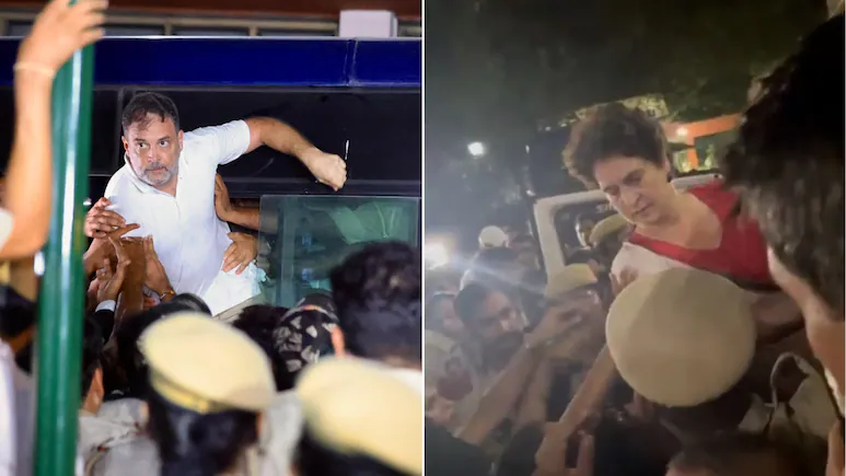 Women police personnel have scratched me all over and thrown us to the ground