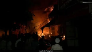 More than 15 shops and a hotel were reduced to ashes after a massive fire engulfed Shiva Market