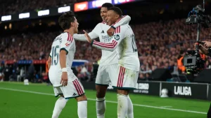 Kylian Mbappe struck twice to earn Jose Mourinho's Real Madrid a 2-1 Clasico victory over La