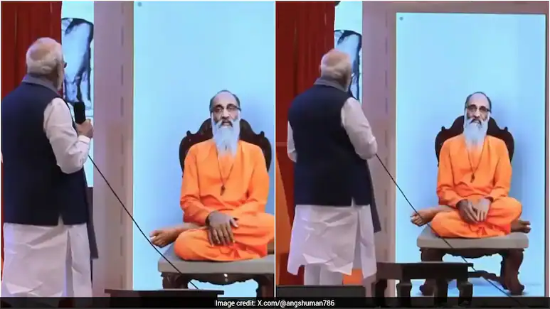 Recalling his meeting with Swami Chinmayananda in 1993, the Prime Minister said the spiritual