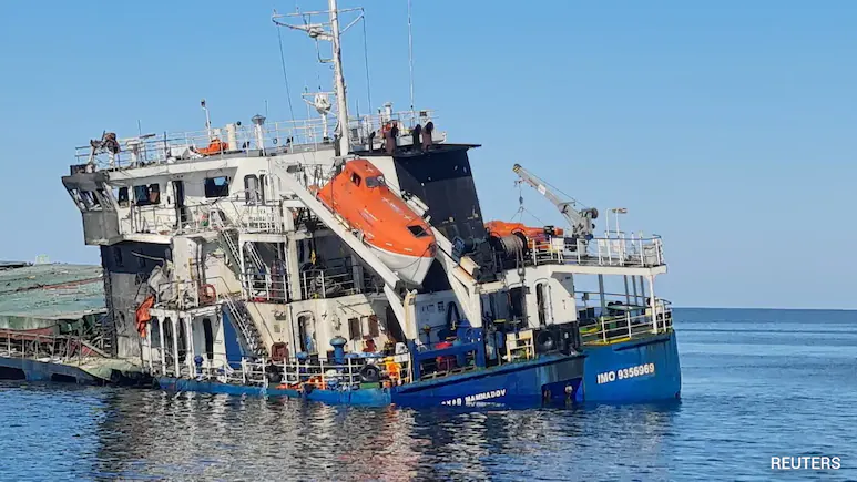 Three Indian nationals, rescued from the commercial vessel MV Royad Mammadov that came under