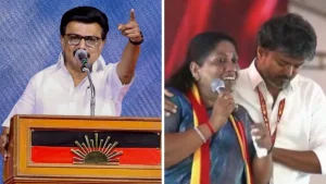 TVK leader and Health Minister Arun Raj accused Stalin of body-shaming Sathyabhama and said