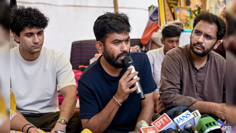 Abhijeet Dipke, Saurav Das and Ashutosh Ranka of the satirical political group Cockroach Janta