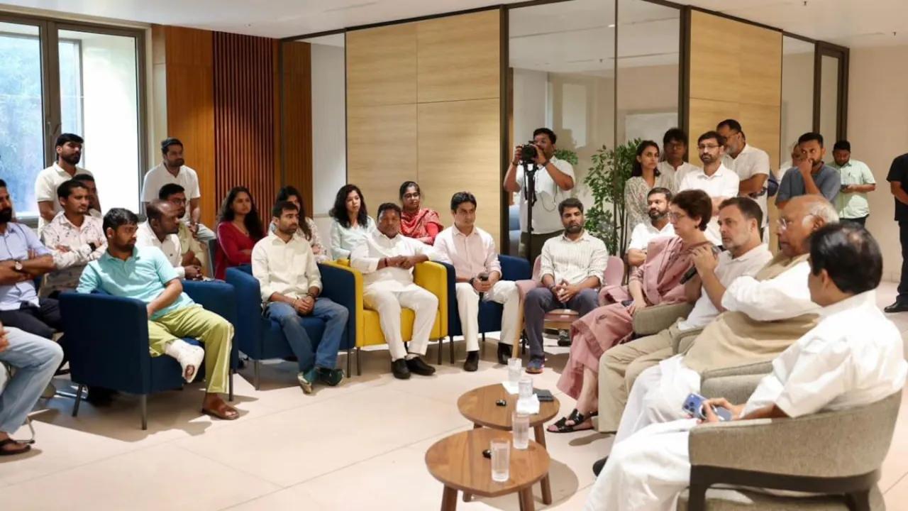 Rahul Gandhi's interaction with young Congress workers saw a candid exchange between him
