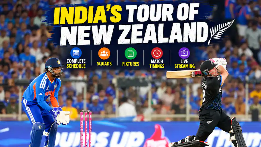 Complete schedule, squads, fixtures, match timings, live streaming and more — India's tour of New