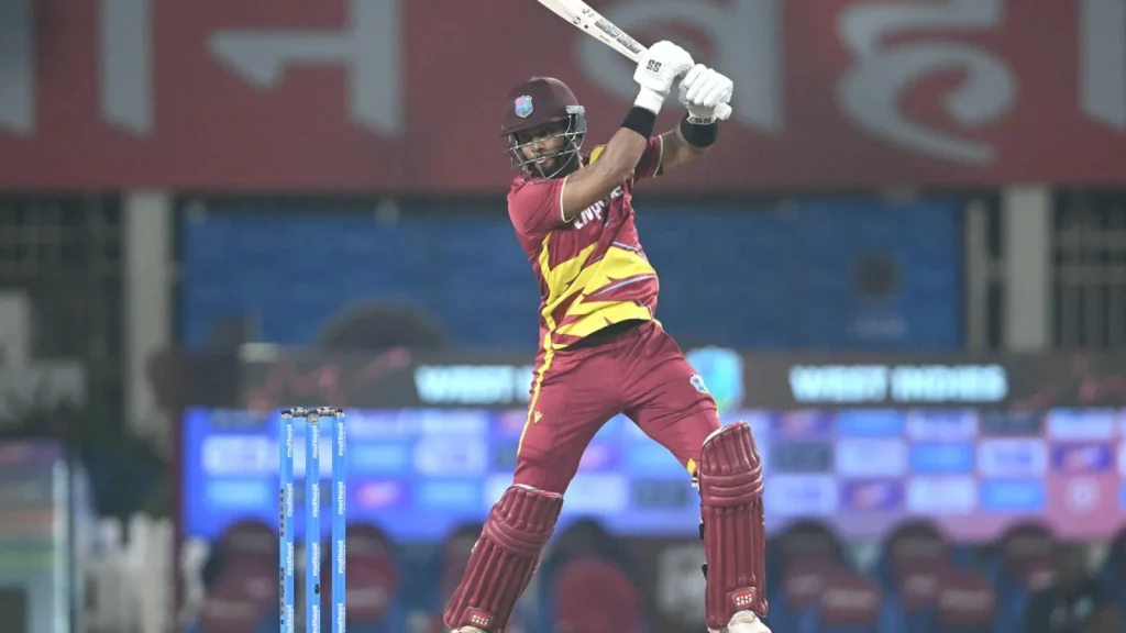 Hope smashed the second-fastest T20I hundred by a West Indies player, surpassing Chris Gayle's