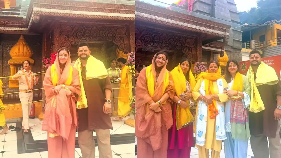 Former Indian cricketer Suresh Raina visited the Mata Bajreshwari Temple in Kangra
