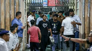 Union Home Minister Amit Shah on Sunday morning visited a hospital where 14 of those injured