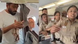 Dipke went live on his instagram as cops entered the plane and detained him amid high in-flight