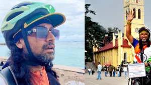 Two major influences shaped Debnath's decision to travel around the world on a bicycle
