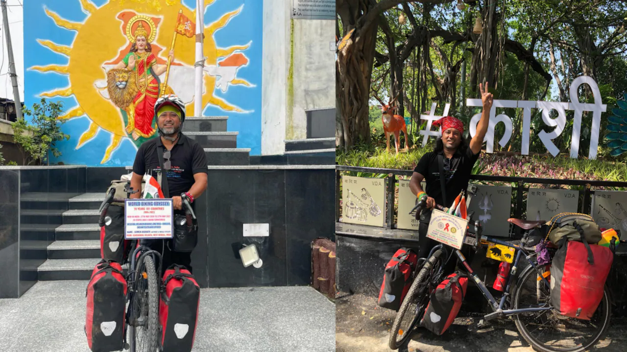 Two major influences shaped Debnath's decision to travel around the world on a bicycle