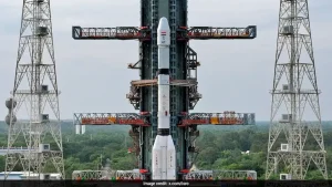 The Geosynchronous Satellite Launch Vehicle carrying on board the GSLV-F18 rocket is scheduled