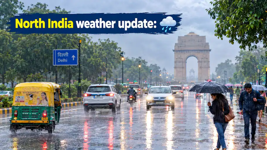 Because of rain, which has made people experience the winter season, north India is