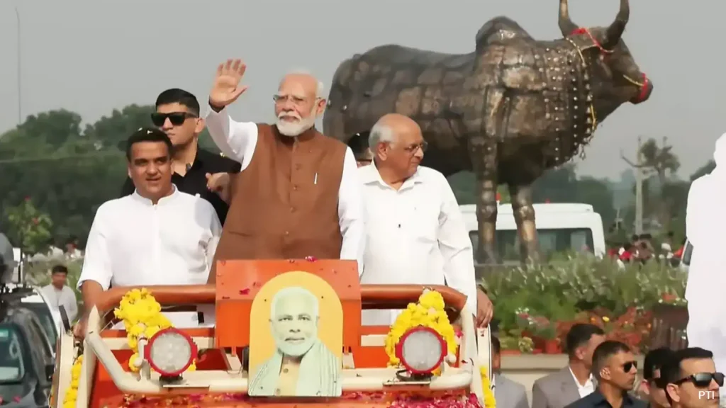 PM Modi is on a two-day visit to Gujarat