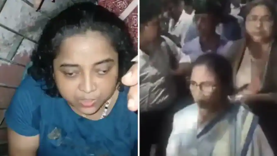 Woman attacks Mamata Banerjee in Kalighat; TMC alleged she carried knife and pulled saree | VIDEO