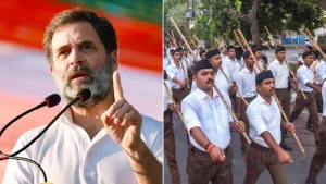 Leader of Opposition Rahul Gandhi's sharp attack on the Rashtriya Swayamsevak Sangh (RSS) has