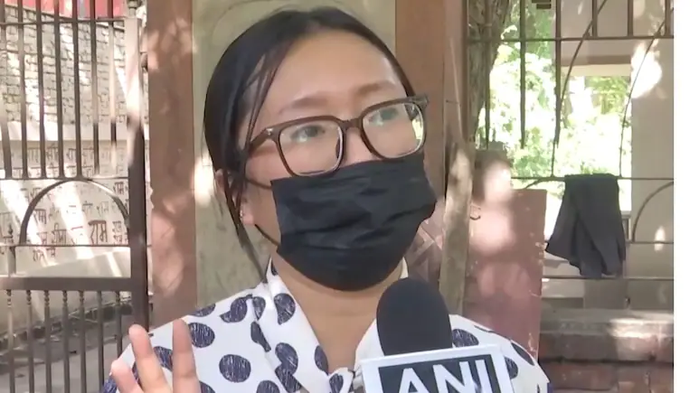Three men allegedly harassed a north-eastern woman and tried to forcibly pull
