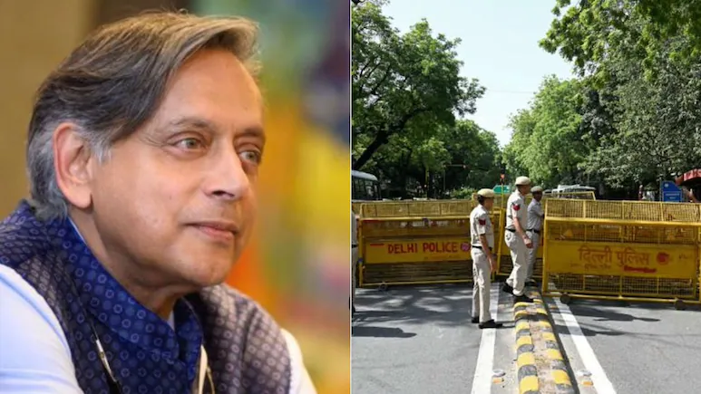 Congress MP Shashi Tharoor has slammed curbs in Central Delhi in the wake of the Cockroach