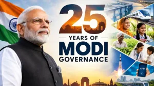 Prime Minister Narendra Modi completed 25 years as head of government on Wednesday