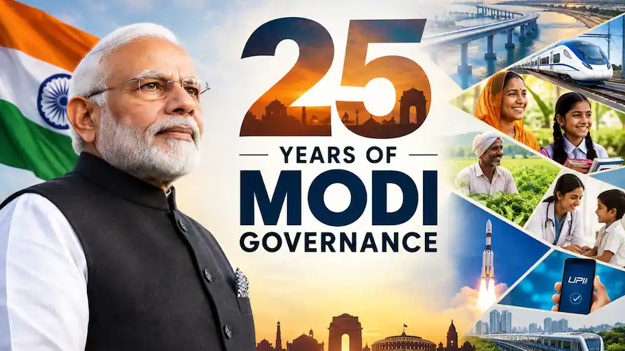 Prime Minister Narendra Modi completed 25 years as head of government on Wednesday