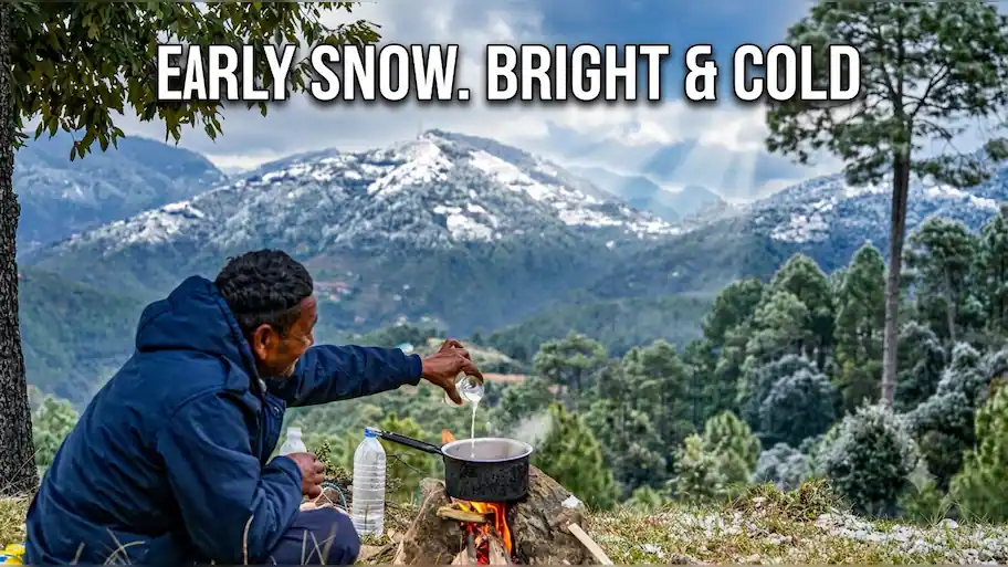 Unseasonal rain and snow across the mountain areas of North India, and cold downpours