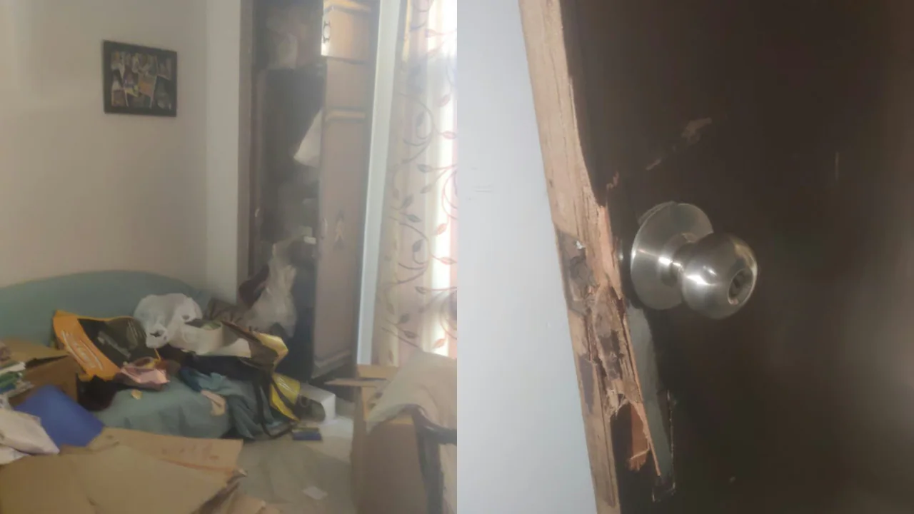 Thieves allegedly broke into two locked flats in a Noida housing society and made away