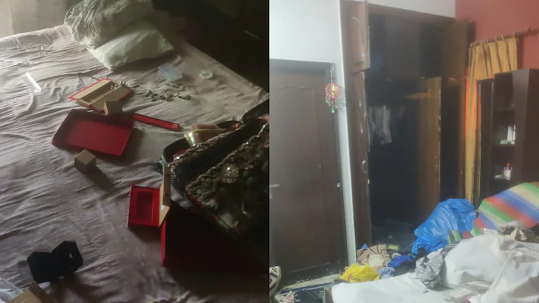 Thieves allegedly broke into two locked flats in a Noida housing society and made away