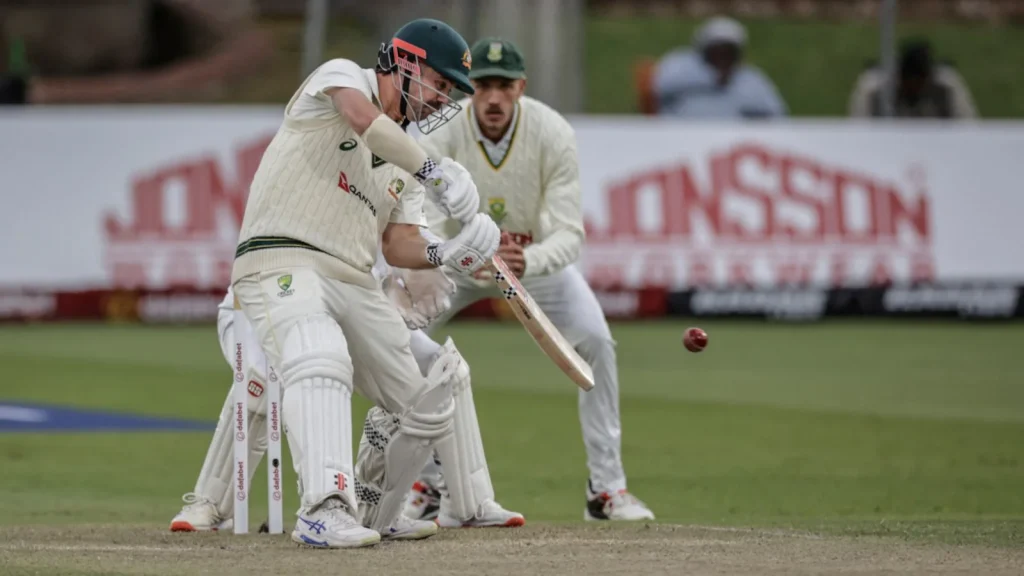 South Africa recovered from 110/6 to declare their first innings at 425/9, as captain Temba