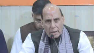 Rajnath criticises Congress over protests, accuses opposition of plotting 'Bangladesh-style regime