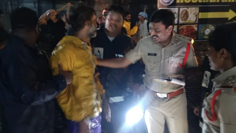 Hyderabad Delivery Agent Falls Into Flooded Drain While Riding, Then A Rescue