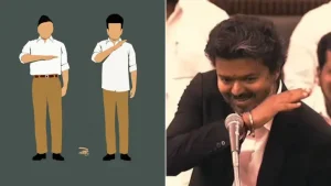 Vijay borrowed it, and turned it into a viral moment inside the Assembly