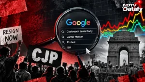 As the protest date approached, Google searches began to shift, with protest-related terms