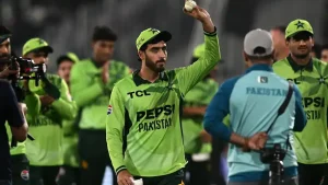 Minhas struck a rapid 59 off 58 balls, featuring nine boundaries, to propel Pakistan