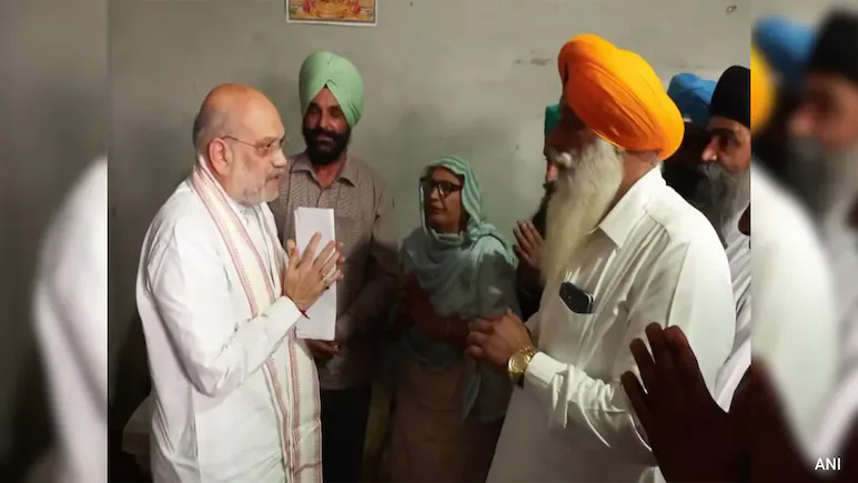 During his visit to Punjab, Shah is scheduled to meet the families of people who recently lost